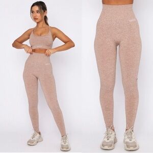 White Fox Active Seamless High Waisted Leggings